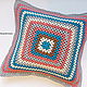  Knitted pillow case granny squares. Pillow. Lace knitting workshop. Lidiya.. Online shopping on My Livemaster.  Фото №2