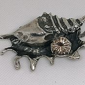 "Стрекоза"серебряный кулон