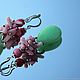 Summer tenderness - long drop earrings coral jadeite. Earrings. Roxana flowers. Online shopping on My Livemaster.  Фото №2