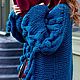 Вязаный кардиган крупной вязки. Кардиганы. Knit by Heart - Вязаная одежда 富. Ярмарка Мастеров.  Фото №4