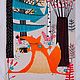 Order Set 'Creamy FOX' of 3 pieces of matting towels. Knitted cozy. Livemaster. . Towels Фото №3