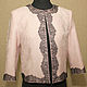 Order Jacket of pink wool with lace. Gleamnight bespoke atelier. Livemaster. . Suit Jackets Фото №3
