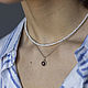 Сет "EASY" Серебро, натуральные камни. Колье. KLIM.jewelry.art. Интернет-магазин Ярмарка Мастеров.  Фото №2