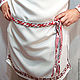 Order Woven belt with Slavic pattern 'Koniki' 1,7 meters. KubanLad. Livemaster. . Belts and ribbons Фото №3