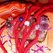 Фен-шуй и эзотерика handmade. Livemaster - original item Bracelet red thread amulet with a stone according to the horoscope protection talisman. Handmade.