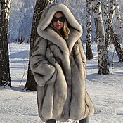 Одежда handmade. Livemaster - original item Fur coat Finnish volevogo Fox. Hooded.. Handmade.