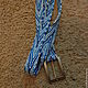 belt kumihimo 'Blue arrow'. Belt. Japanese braided belts. Online shopping on My Livemaster.  Фото №2