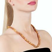 Работы для детей, handmade. Livemaster - original item 50cm Healing Raw Amber Bead necklace Baltic Amber jewelry women. Handmade.
