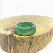 Украшения handmade. Livemaster - original item 20.25 r-R Ring green tinted chalcedony (zthh20258). Handmade.