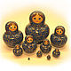 matryoshka (even the smallest has eyes nose and mouth.)
