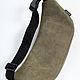 Order Waist bag: Green leather belt bag. Lollypie - Modiste Cat. Livemaster. . Waist Bag Фото №3