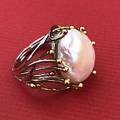 Украшения handmade. Livemaster - original item Ring with Baroque pearls. Handmade.
