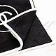 Black Italian stole made of Chanel fabric. Shawls1. Platkoffcom. My Livemaster. Фото №4