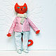 Большая рыжая кошка с комплектом одежды, Мягкие игрушки, Санкт-Петербург,  Фото №1
