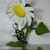 Куклы и игрушки handmade. Livemaster - original item Daisy and her faithful friend Bees. Hook and dry felting.. Handmade.