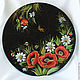 The tray is round, rotating, painted ' Under the moonlit glow', Trays, ,  Фото №1