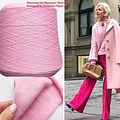 Материалы для творчества handmade. Livemaster - original item Yarn: Angora. Angora with Merino. the color of pale pink.. Handmade.