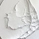 Plaster panels on the wall. White round panel with backlight. Panels. larisa-chigirina (larisa-chigirina). Online shopping on My Livemaster.  Фото №2