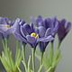  miniature purple crocus. Gifts for March 8. FLOWERRINA (flowerina). Online shopping on My Livemaster.  Фото №2