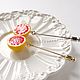 'Grapefruit ' brooch-needle. Stick pin. Country Cottage. Online shopping on My Livemaster.  Фото №2