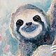 Sloth oil painting. Pictures. Viktorianka. Online shopping on My Livemaster.  Фото №2