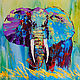 elephant painting 'in a hot-hot africa', Pictures, Voronezh,  Фото №1