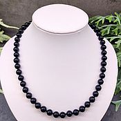 Работы для детей, handmade. Livemaster - original item Black Beads for Women Black Tourmaline Sherl. Handmade.