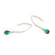 Light green earrings 'Emerald' long earrings as a gift. Earrings. Irina Moro. My Livemaster. Фото №5