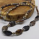 Beads Chiastolite Andalusite Siltstone 56 cm, Beads2, Gatchina,  Фото №1