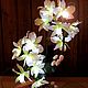 Bouquet lamp 'Orchid Cattleya white' 2 sprigs. Table lamps. Elena Krasilnikova. My Livemaster. Фото №4