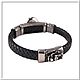 Men's leather bracelet No. 17 accessories steel 316L. Regaliz bracelet. atelier666. Online shopping on My Livemaster.  Фото №2