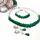 Necklace and bracelet made of chrysoprase ' After the rain', Necklace, Moscow,  Фото №1