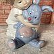 Заказать Винтаж: Девочка с игрушечным зайцем  Nao Льядро LLadro. Викторианская Роза. Ярмарка Мастеров. . Статуэтки винтажные Фото №3