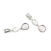Украшения handmade. Livemaster - original item Earrings with pink stones 