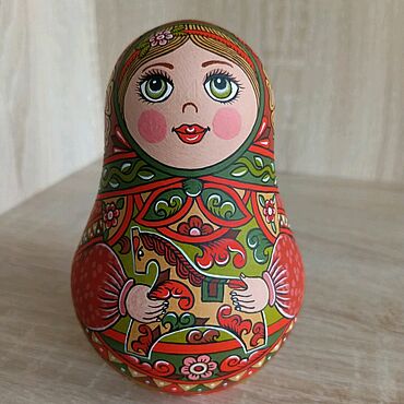 Русский стиль ручной работы. Ярмарка Мастеров - ручная работа Большая музыкальная неваляшка с авторской ручной росписью.. Handmade.