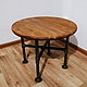 Industrial style coffee table made of natural wood, Tables, Chelyabinsk,  Фото №1