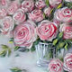 Order Picture of wool Tenderness of roses. Galina Ansiforova. Livemaster. . Pictures Фото №3