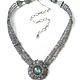 Necklace 'Lunar moth' 3 strands of LABRADORITE beads. Necklace. Dorida's Gems (Dorida-s-gems). My Livemaster. Фото №4