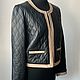 Винтаж: Кожаный жакет Massimo Dutti 48 р. Куртки винтажные. Винтажные ансамбли Vintage ensembles. Ярмарка Мастеров.  Фото №4