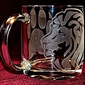 Посуда handmade. Livemaster - original item The king of beasts. tea mug.. Handmade.