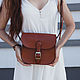 Women's leather bag Saddle Mini. Classic Bag. Ratatosk Leather Accessories. Online shopping on My Livemaster.  Фото №2
