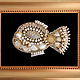 Gran broche de 'el Pez de san pedro' blanco. Brooches. Simkha - Jewelry For Joy. Интернет-магазин Ярмарка Мастеров.  Фото №2
