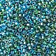 10 ГР MIYUKI DELIKA 11/0 DB 985  glass, color-lined mix green and blue, Бисер, Мурманск,  Фото №1