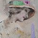 Заказать Картина масло холст Девушка Ретро (бежевый зеленый шляпка). Pastel (Бахматова Елена). Ярмарка Мастеров. . Картины Фото №3