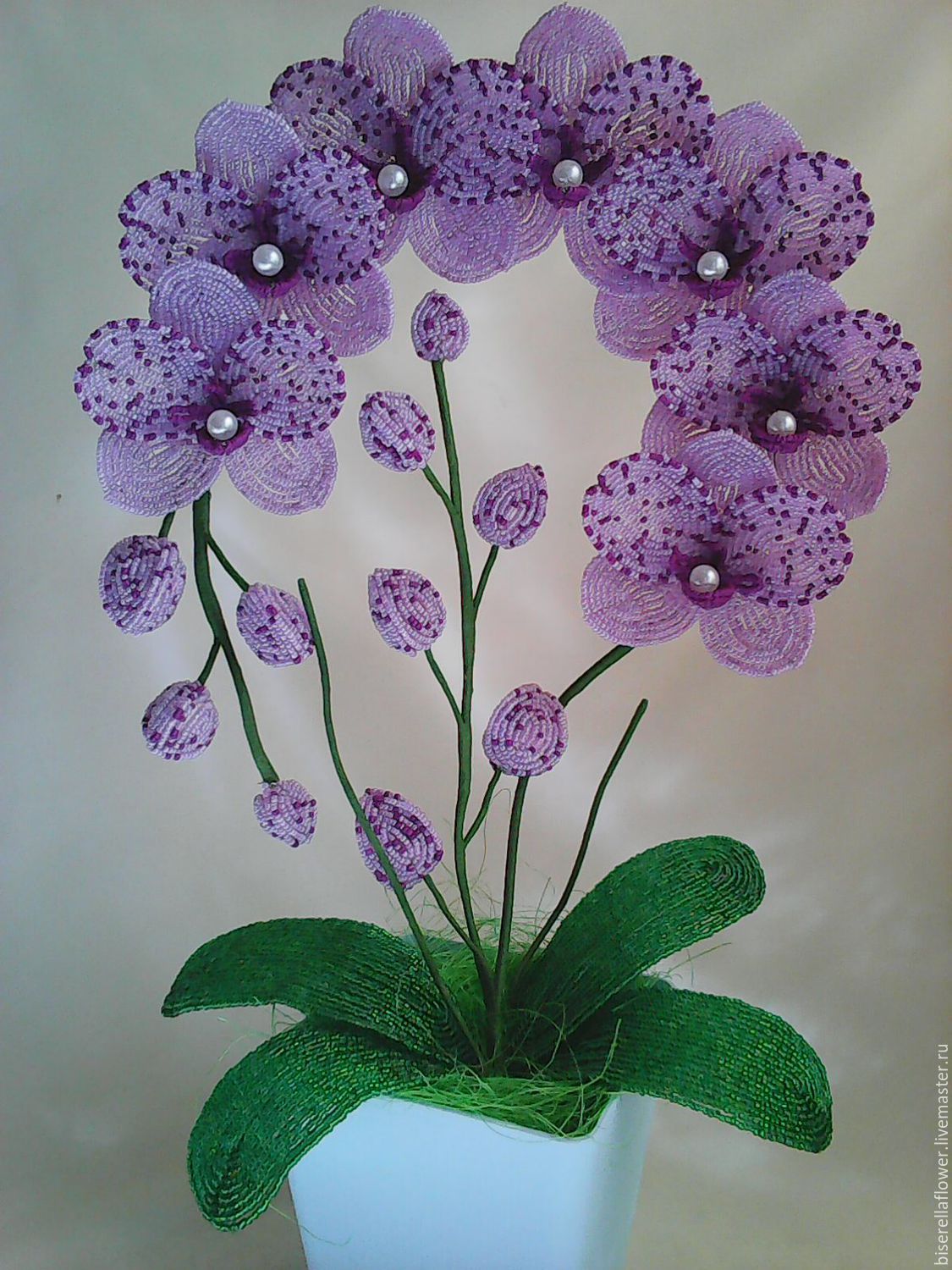 Орхидеи из бисера, которые будут цвести в вашем доме круглый год