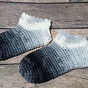 Аксессуары handmade. Livemaster - original item Short Crocheted Socks. Handmade.