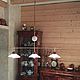 Ceramic chandelier with three shades for a long chain of 'Ivory'. Lampshades. Light Ceramics RUS (svetkeramika). My Livemaster. Фото №5