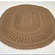 Knitted openwork oval rug made of cord to buy, Carpets, Kabardinka,  Фото №1