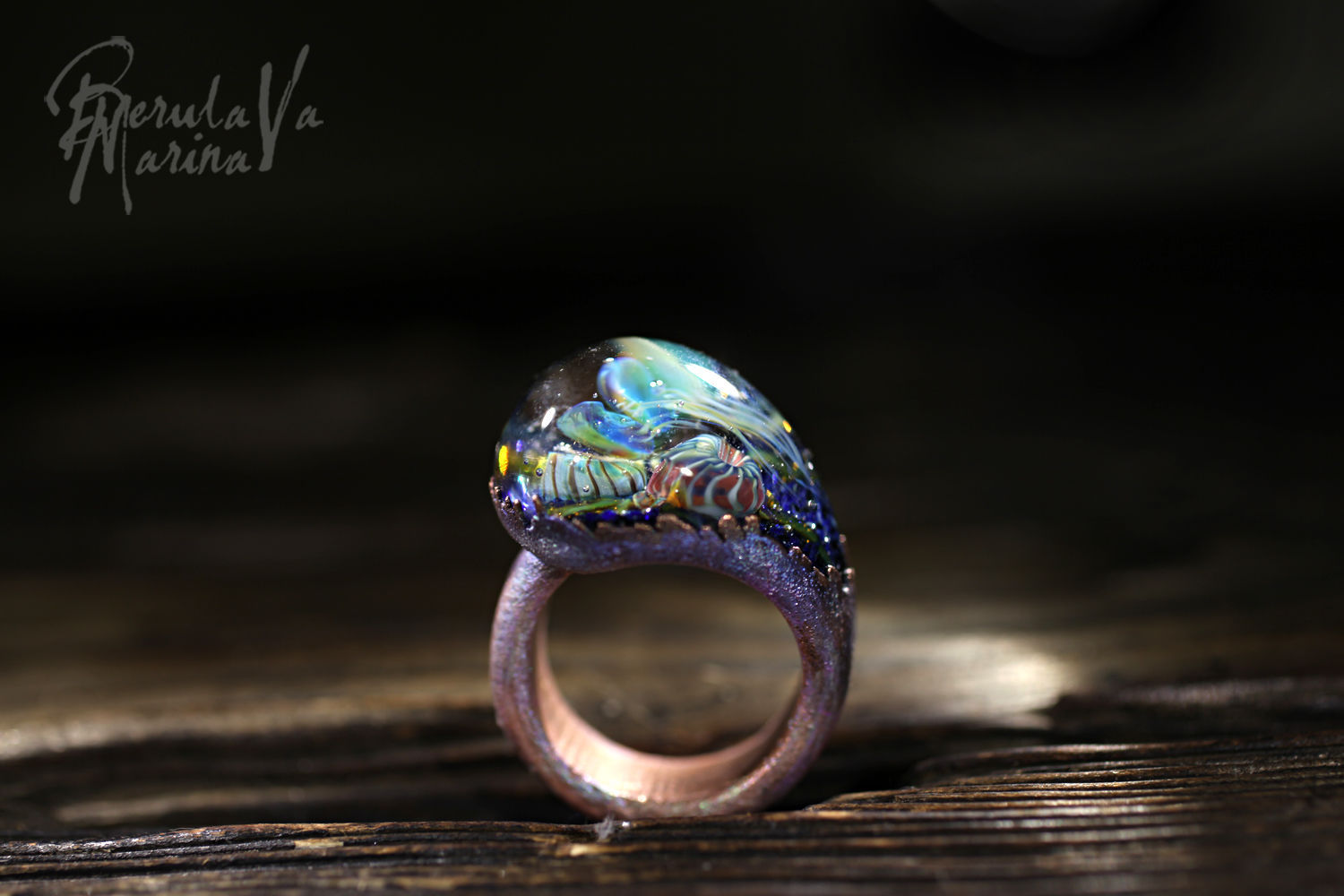 Кольцо 20,5 \"Унесенные морем\" – заказать на Ярмарке Мастеров – BCMOVRU ...