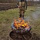 Заказать Брутальная костровая чаша ручной работы. Уличный гриль. Стимпанк. Кузня fiere_work. Ярмарка Мастеров. . Очаги садовые Фото №3